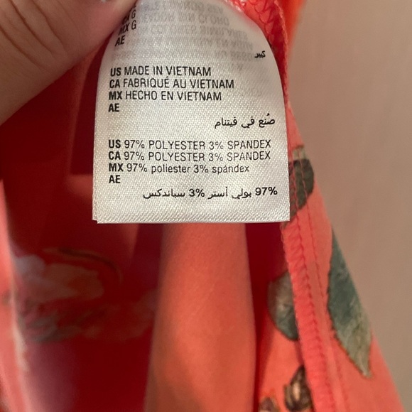 INC International Concepts Women’s Side Tie Wrap Dress Floral Satin Size Large - Picture 14 of 15